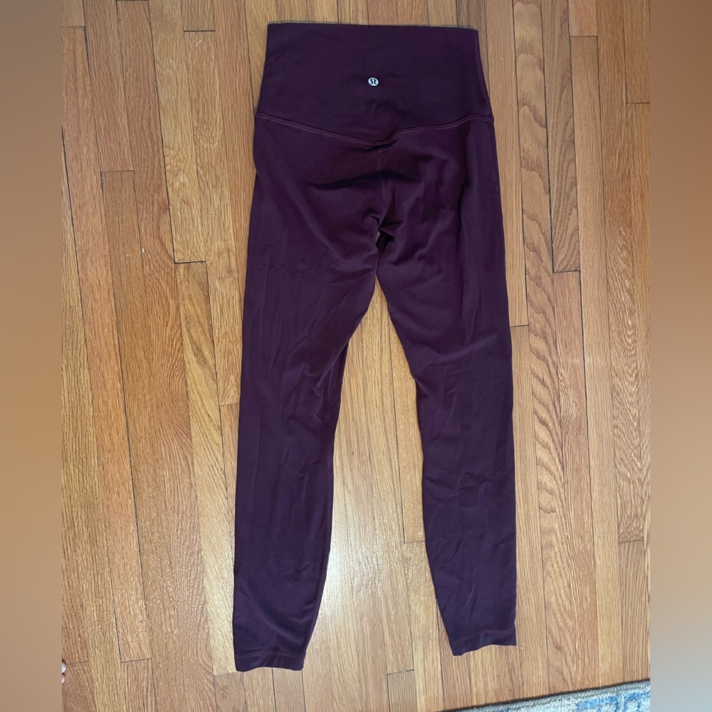EUC Lululemon High-Rise Align 25” Leggings in Cassis